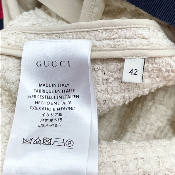 Gucci Web Ivory Light Tweed Gardenia Casual Dress - Picture 7 of 13